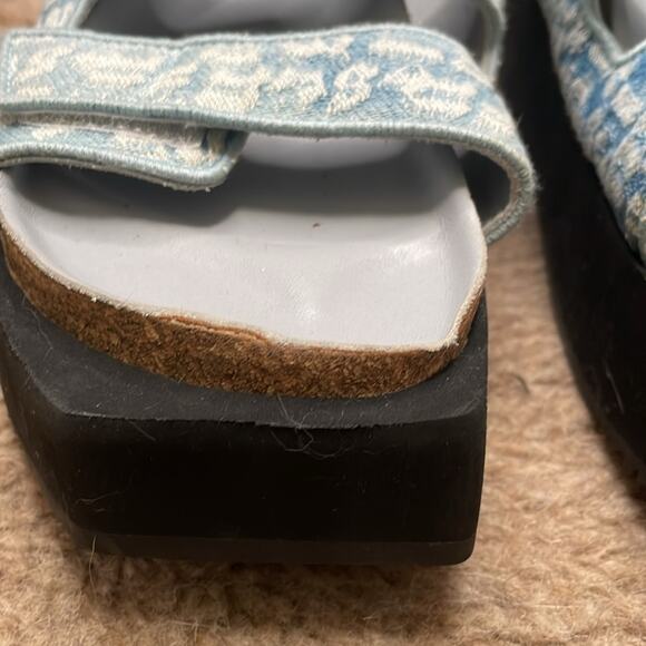 Palm Angels Platform Birkenstock Slingback Sandals Size 8 Retails $715 - Picture 8 of 11